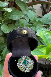 Hemohandicrafts- Emerald squared - Green